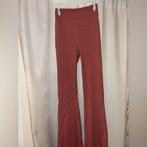 Lululemon pink flare leggings